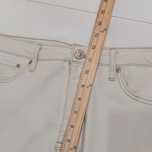 Seven 7 Women's Size 14 Slim Straight High Rise Jeans Bone Denim Stretch NEW! - Picture 12 of 13